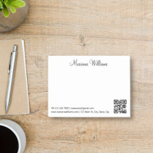 minimalist qr code  business