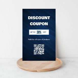 Minimalist QR Code Discount Card