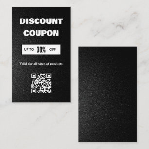 Minimalist QR Code Discount Card