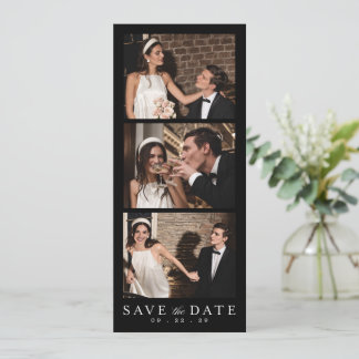 Minimalist QR Code Photo Booth Wedding Save The Date
