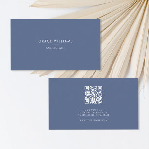 Minimalist QR Code Professional Business Card