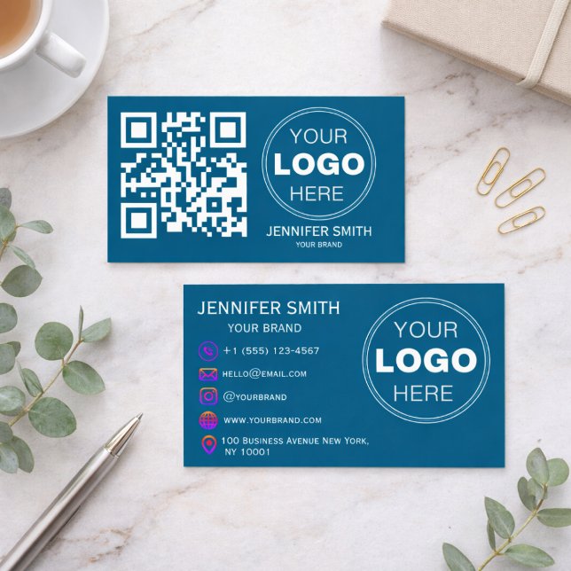 Minimalist QR Code Professional Design Business Card (Minimalist QR Code Professional Design Business Card
)
