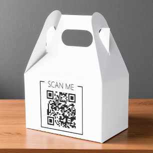 Minimalist QR Code Scan Me Business Favour Box