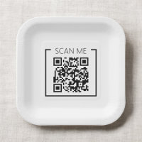 Minimalist QR Code Scan Me Business