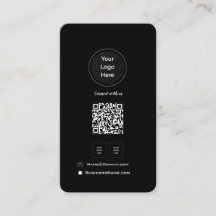 Minimalist QR Code Social Media Your Logo Profile