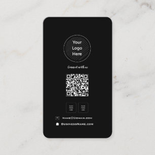  Minimalist QR Code Social Media Your Logo Profile Business Card