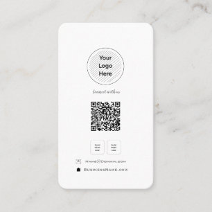  Minimalist QR Code Social Media Your Logo Profile Business Card