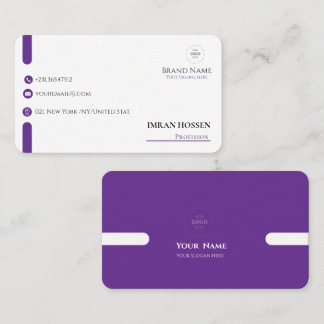 Minimalist qr cood business card