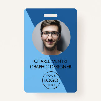 Minimalist QR Modern ID Card ID Badge