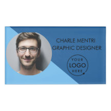 Minimalist QR Modern ID Card