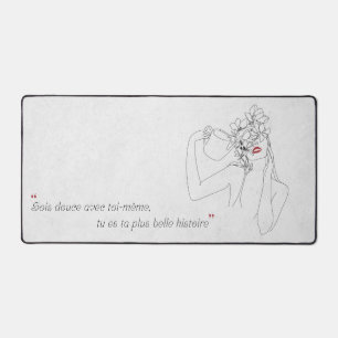 Minimalist Quotation Desktop Carpet Desk Mat