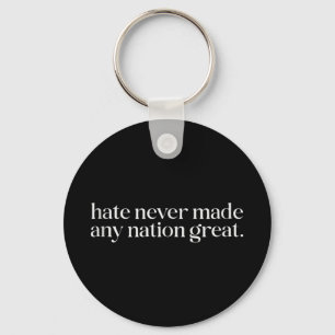 Minimalist Quote Democrat President Liberal Anti Key Ring