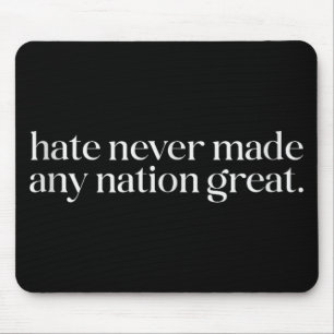Minimalist Quote Democrat President Liberal Anti Mouse Mat