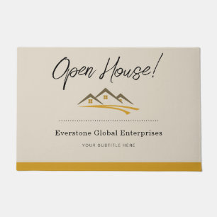 Minimalist Real Estate Agent Business Doormat
