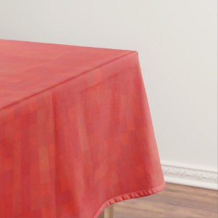 Minimalist red abstract modern pattern elegant tablecloth