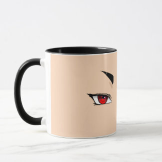 Minimalist Red Anime Eyes Mug