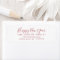 Minimalist Red Happy New Year Return Address