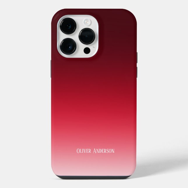 Minimalist Red iPhone Case (Back)
