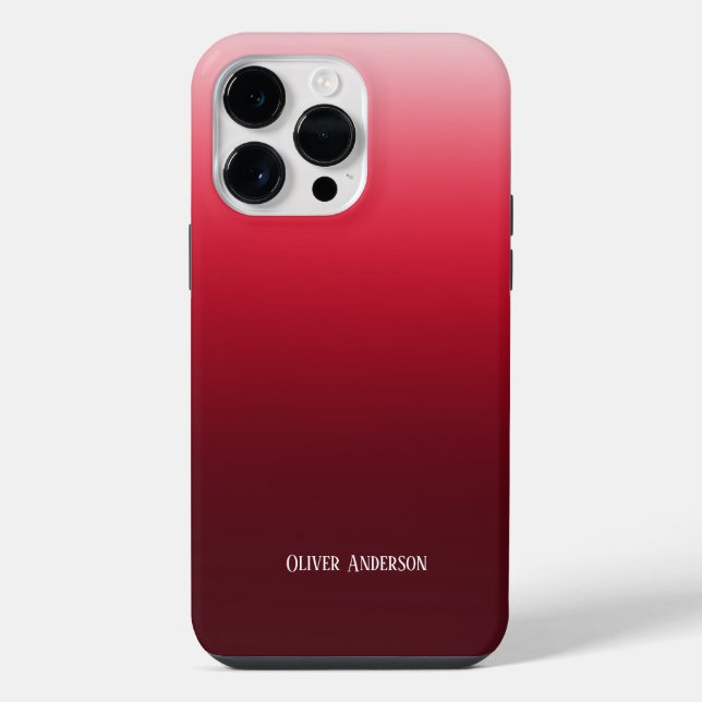 Minimalist Red iPhone Case (Back)