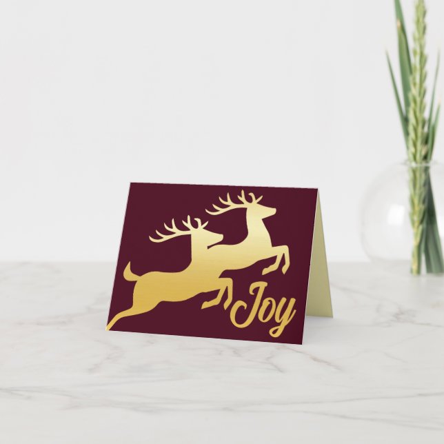 Minimalist Reindeer Card (Front)