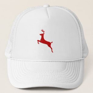 Minimalist Reindeer Christmas Trucker Hat - Festiv