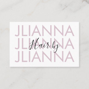 Minimalist Repeat Makeup Salon Nails Eyelashes Business Card