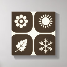 Minimalist Representation of the Four Seasons