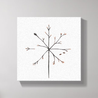 Minimalist Representation of the Four Seasons Canvas Print