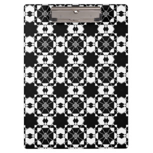 Minimalist retro check pattern – Monochrome design Clipboard