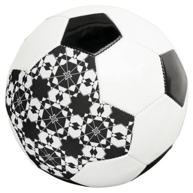 Minimalist retro check pattern – Monochrome design Football (Three Quarter)