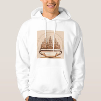 "Minimalist Retro Coffee Mug Design – Timeless  Hoodie