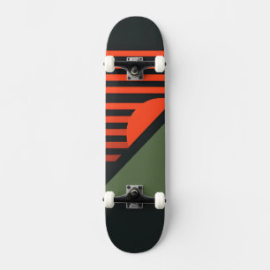 Minimalist Retro Graphic Design Skateboard