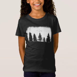 Minimalist Retro Nature Wild Trees T-Shirt