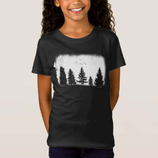 Minimalist Retro Nature Wild Trees T-Shirt