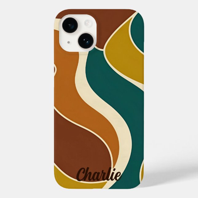 Minimalist Retro Waves Case-Mate iPhone Case (Back)