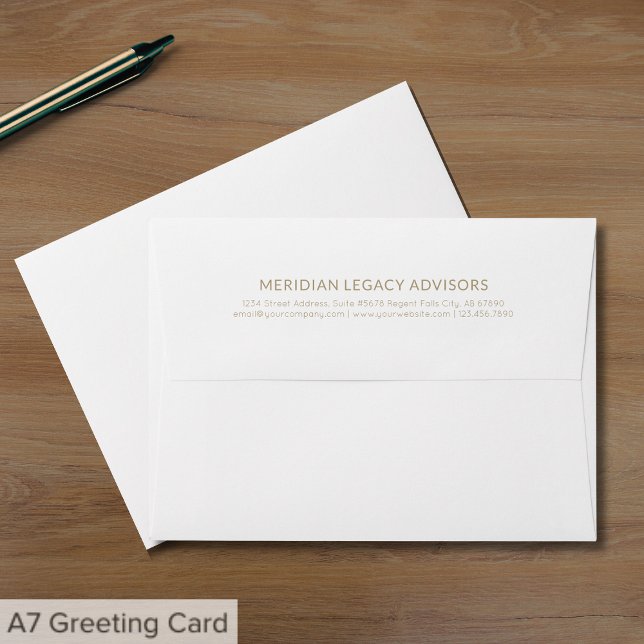 Minimalist Return Address Back Flap Envelope (Creator Uploaded)
