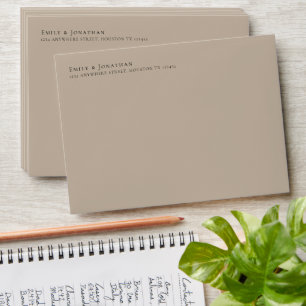 Minimalist Return Name Address Envelope