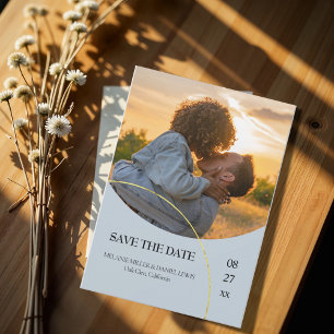 Minimalist Rings "Save The Date" Invitation