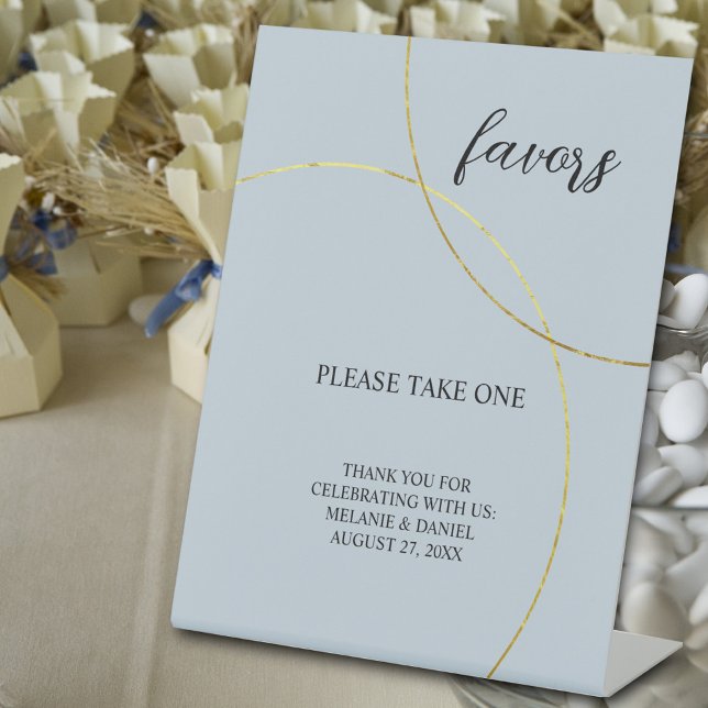 Minimalist Rings Wedding Favours Sign  (Creator Uploaded)