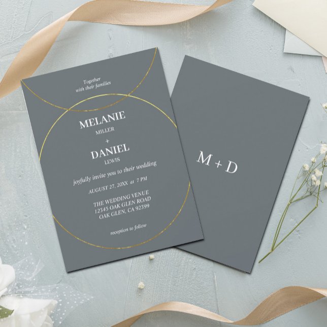 Minimalist Rings Wedding Invitation (Creator Uploaded)