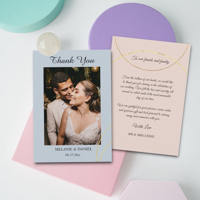 Minimalist Rings Wedding Thank you Enclosure Card (Creator Uploaded)