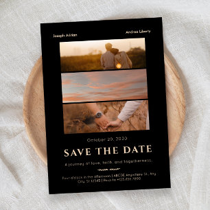 Minimalist romance movie poster wedding photo  save the date