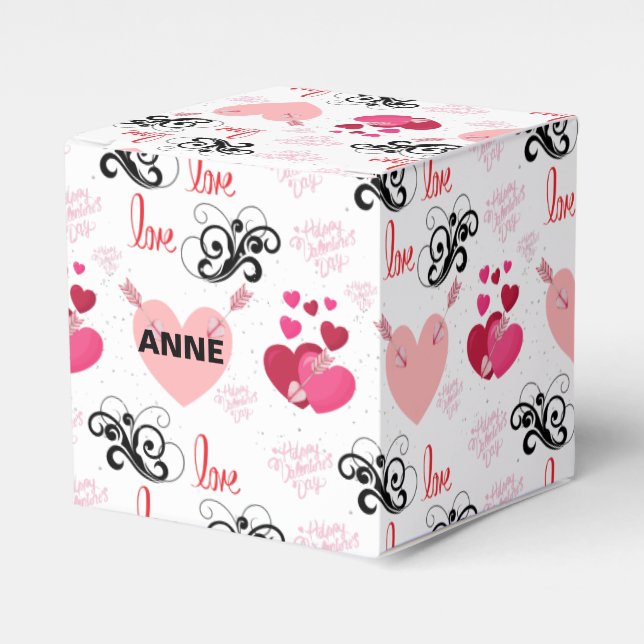 Minimalist Romantic Aesthetic Favour Box (Front Side)