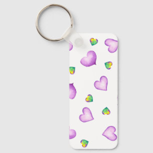 Minimalist  Romantic Heart   Valentine's Day  Key Ring