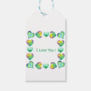 Minimalist Romantic I Love You Valentine's Day Gift Tags