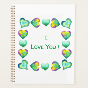 Minimalist Romantic I Love You Valentine's Day Planner
