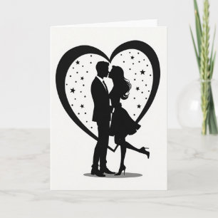 Minimalist Romantic Kiss Card