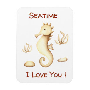 Minimalist Romantic Seatime Summer  Magnet