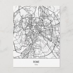 minimalist Rome Italy Postcard
