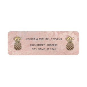 Minimalist rose gold marble pineapple
